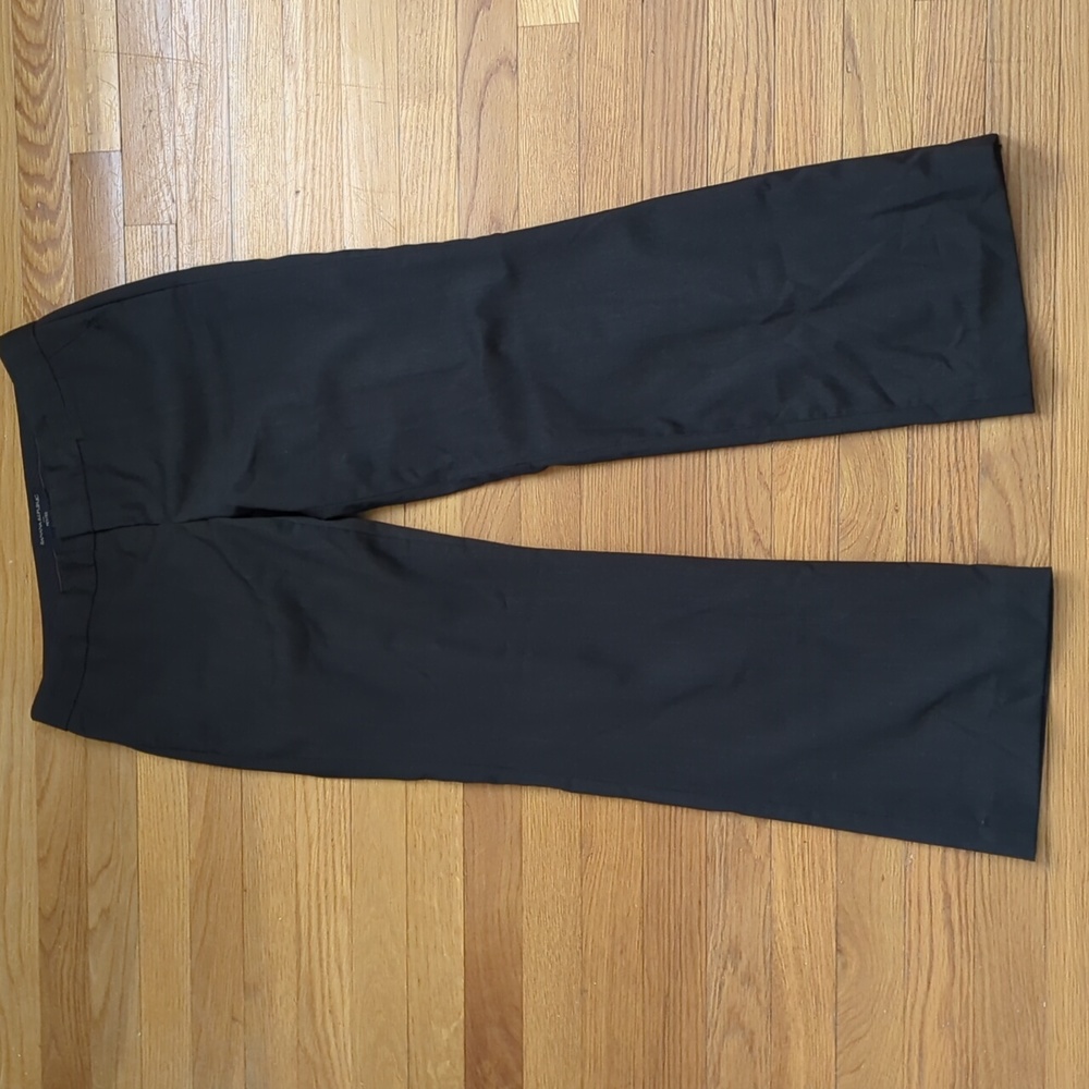 Banana Republic Petites Black Bootcut Lined Dress Pants 6P